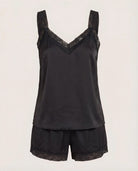 Black $|& SEAS Starlet Lace Sleep Set - Hanger Detail