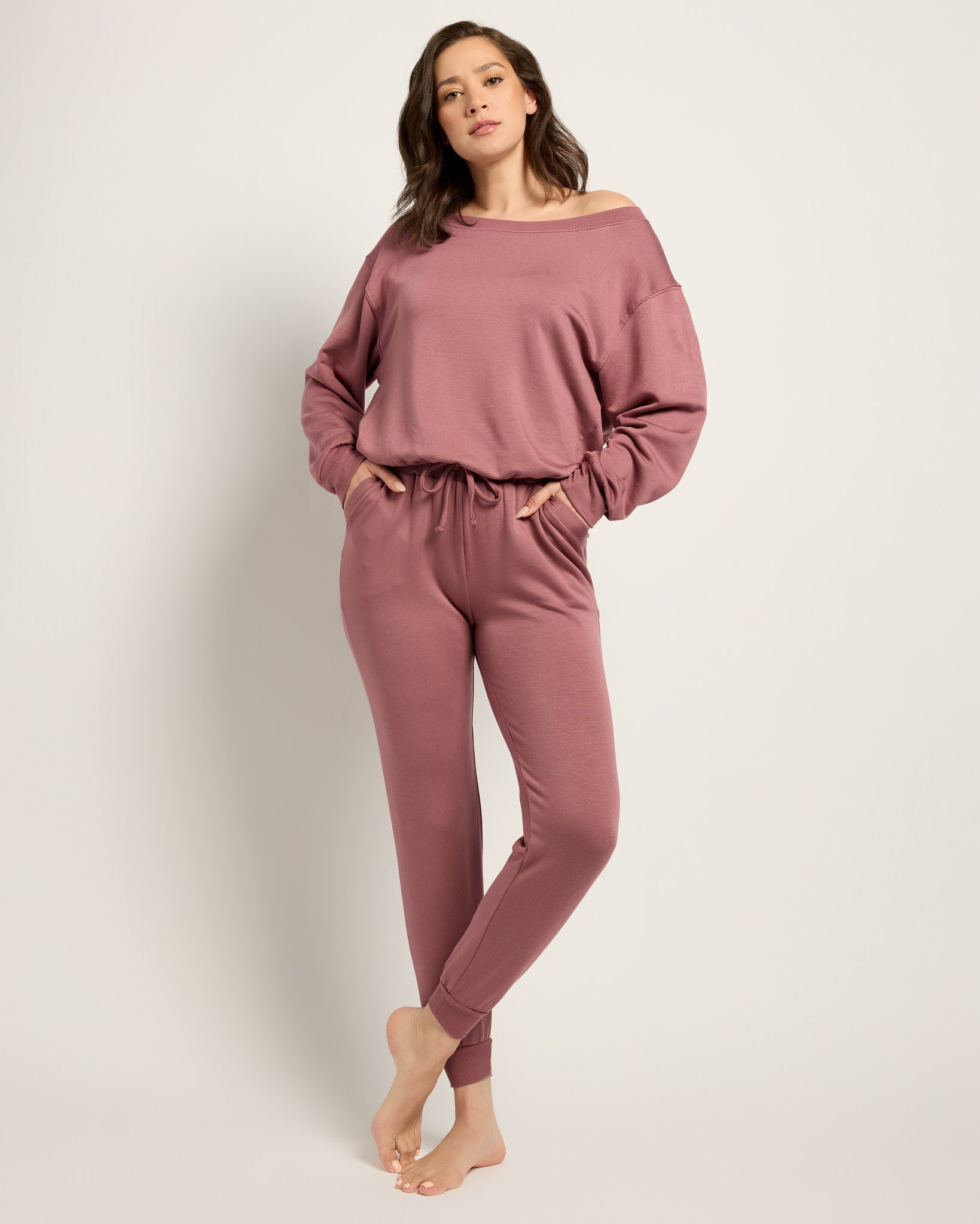Rose $|& SEAS Over the Clouds One Shoulder Top - UGC On Fig