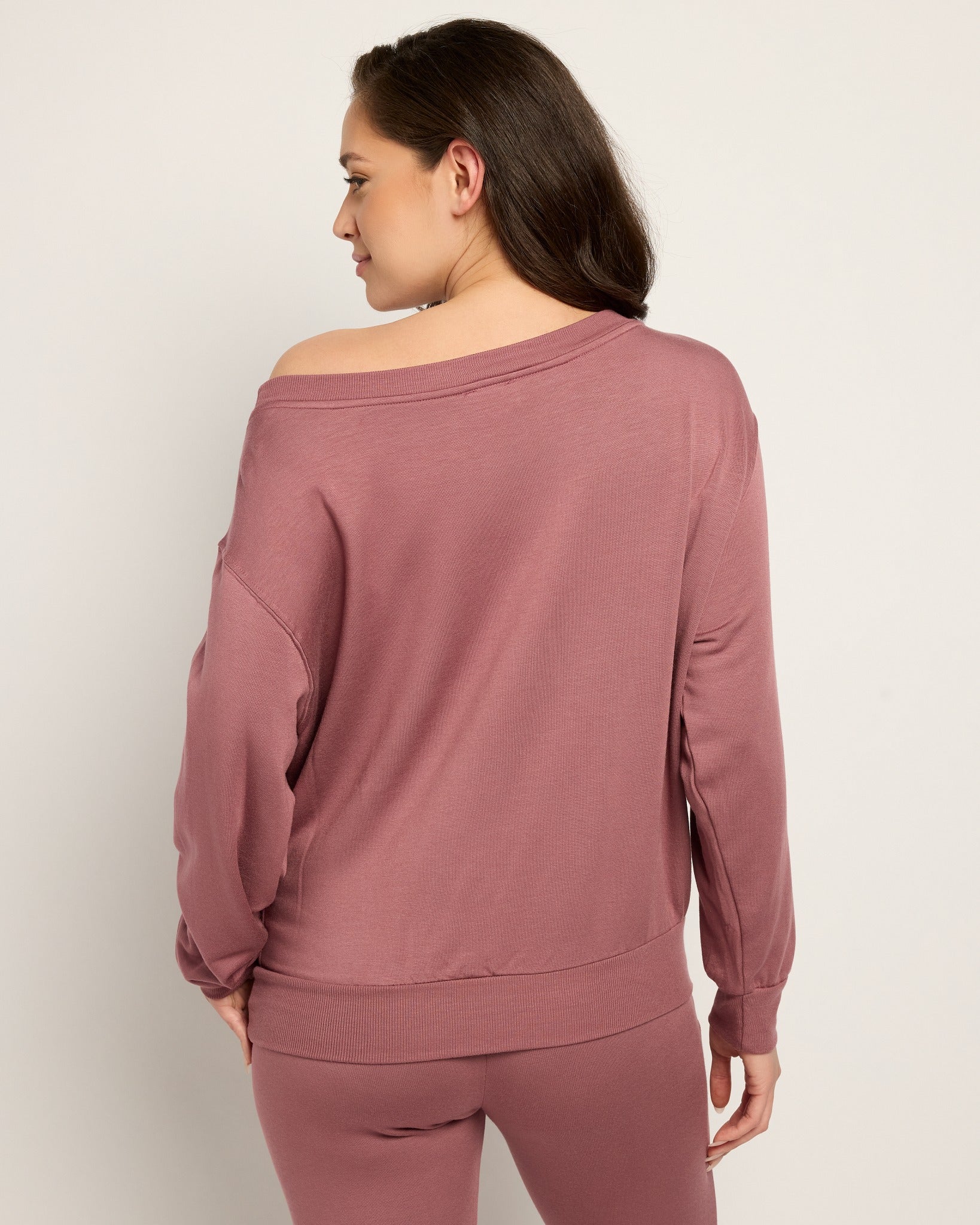 Rose $|& SEAS Over the Clouds One Shoulder Top - SOF Back