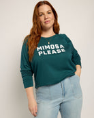 Plus Size "Mimosa Please" Graphic Crew - Seventy Eight and Sunny