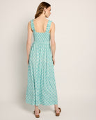 Seaglass $|& SEAS Westbreeze Printed Smocked Maxi Dress - SOF Back