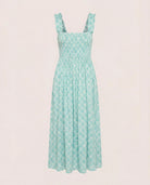 Seaglass $|& SEAS Westbreeze Printed Smocked Maxi Dress - Hanger Detail