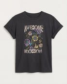 Faded Black $|& SEAS Floret Relaxed Graphic Tee - Hanger Side