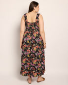 Multi Floral $|& SEAS Westbreeze Printed Smocked Maxi Dress - SOF Back