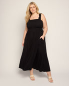 Black $|& SEAS Westbreeze Smocked Maxi Dress - UGC On Fig