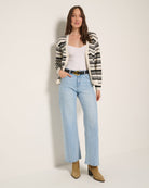 Black $|& SEAS Frankie Cardigan - VOF Front