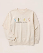 Cream $|& SEAS Blossom Sweatshirt - Hanger Detail