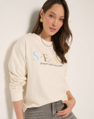 Cream $|& SEAS Blossom Sweatshirt - SOF Full Front