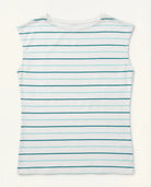 Natural/Sea Glass $|& SEAS Brentwood Boat Neck Stripe Top - Hanger Detail