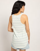 Natural Sea Glass $|& SEAS Surfside Stripe Scoop Tank - SOF Back