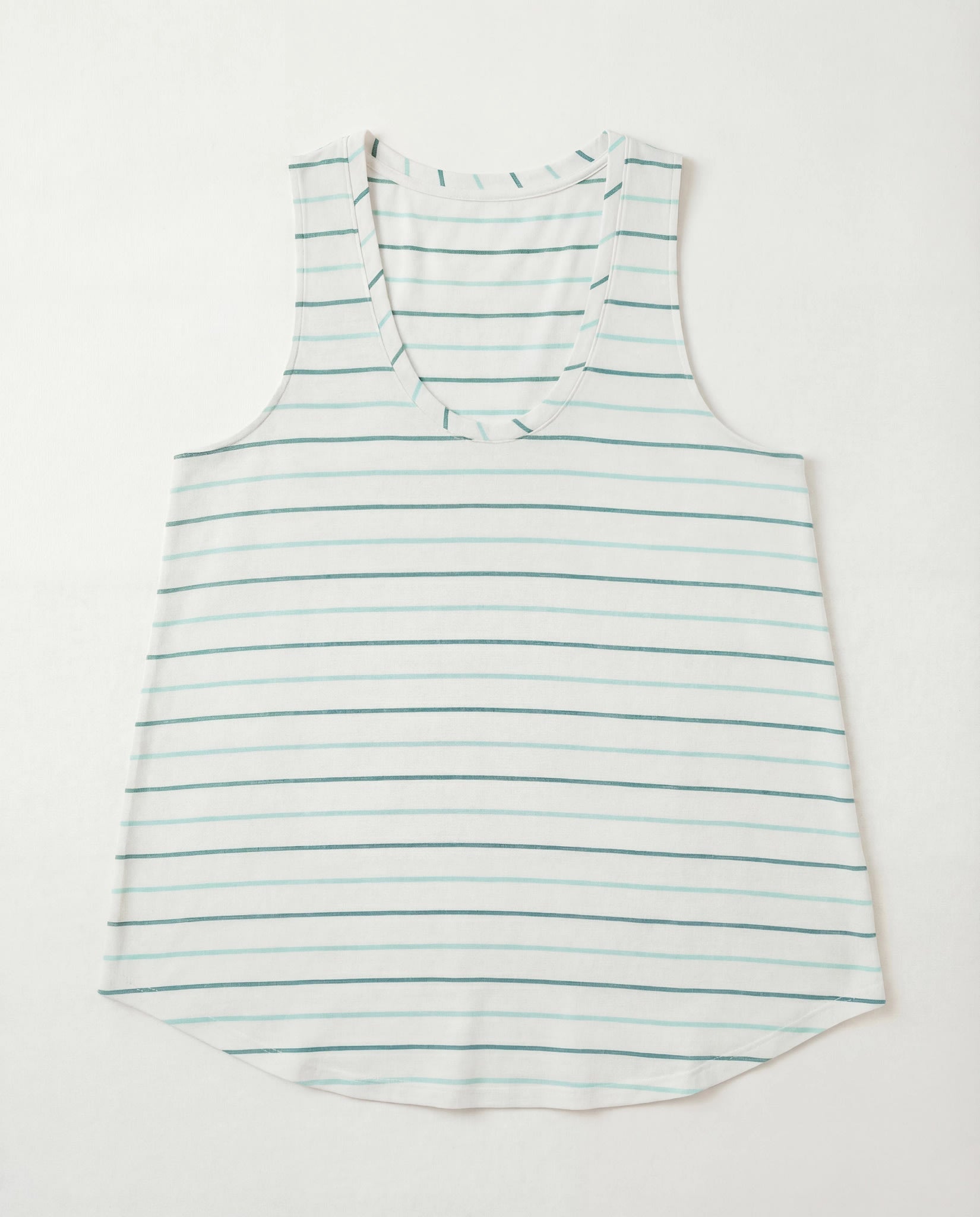 Natural Sea Glass $|& SEAS Surfside Stripe Scoop Tank - VOF Detail