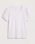 White $|& SEAS Destiny Twist Sleeve Tee - Hanger Detail
