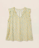 Sunshine $|& SEAS Macy Floral Ruffle Knit Top - Hanger Detail