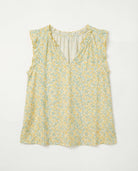 Sunshine $|& SEAS Macy Floral Ruffle Knit Top - Hanger Detail
