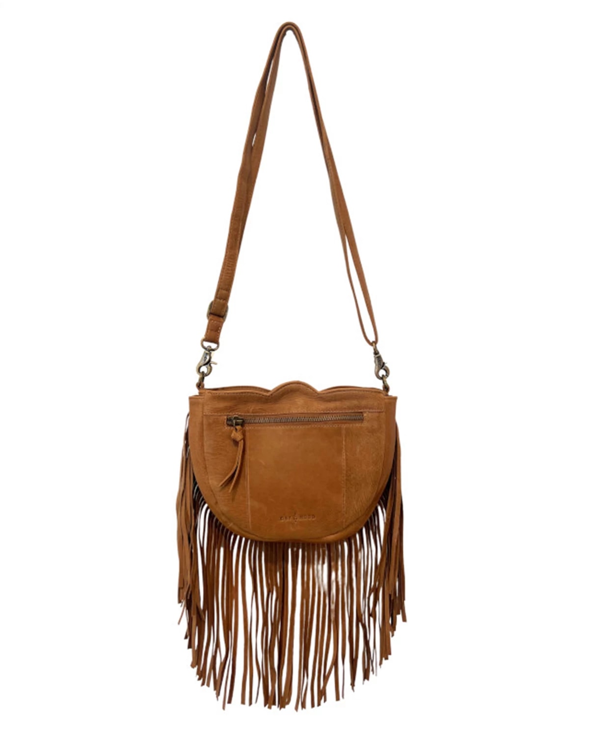 Toasted Coconut $|& Day & Mood Estella Detachable Fringe Crossbody - Hanger Side