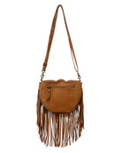 Toasted Coconut $|& Day & Mood Estella Detachable Fringe Crossbody - Hanger Side