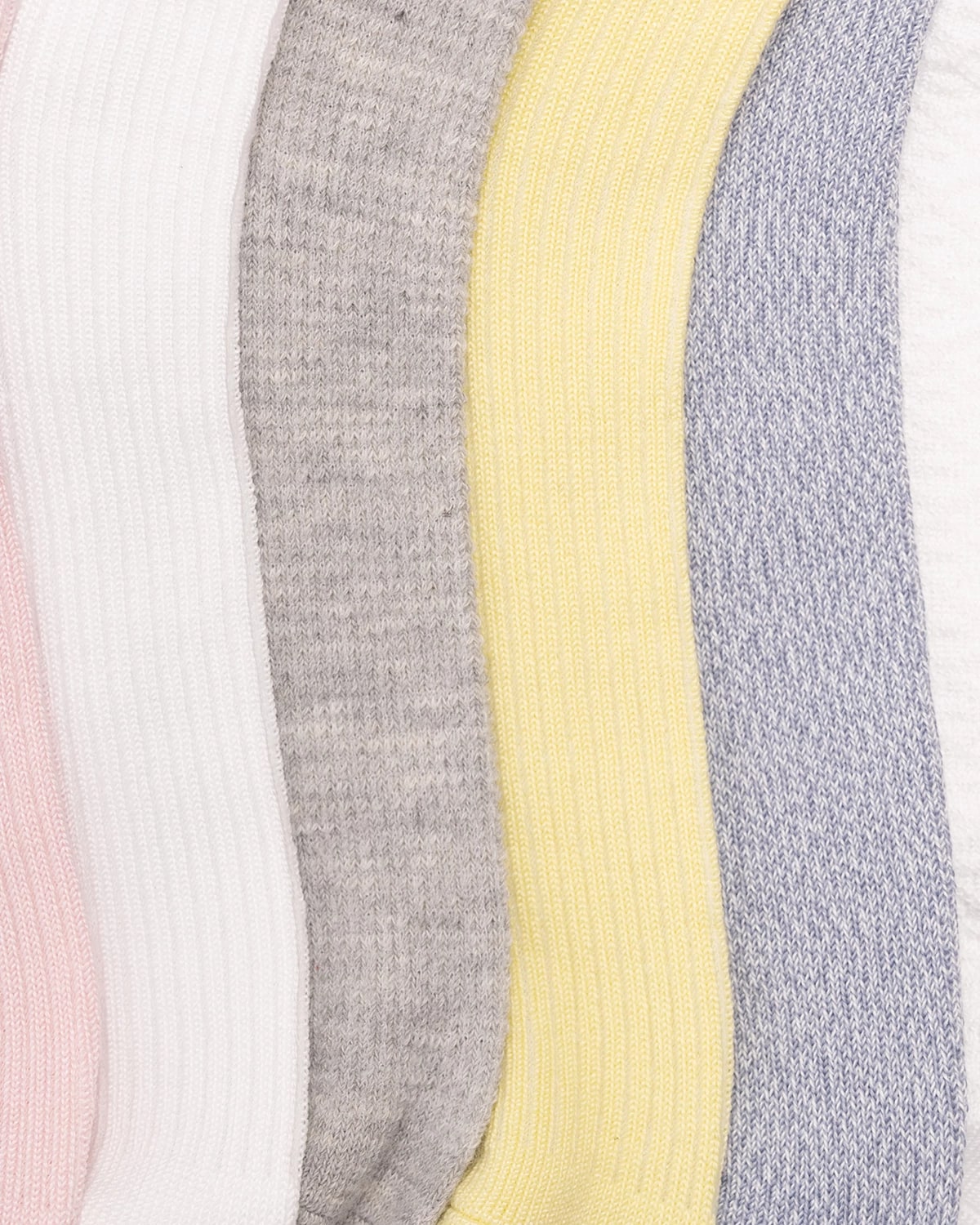 Pastel Pack $|& MUK LUKS 4.5" Whisper Soft Crew Sock 6 Pack - Hanger Back