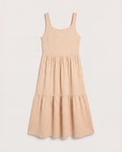 Cream/Taupe $|& SEAS Surf Tiered Dress - Hanger Detail
