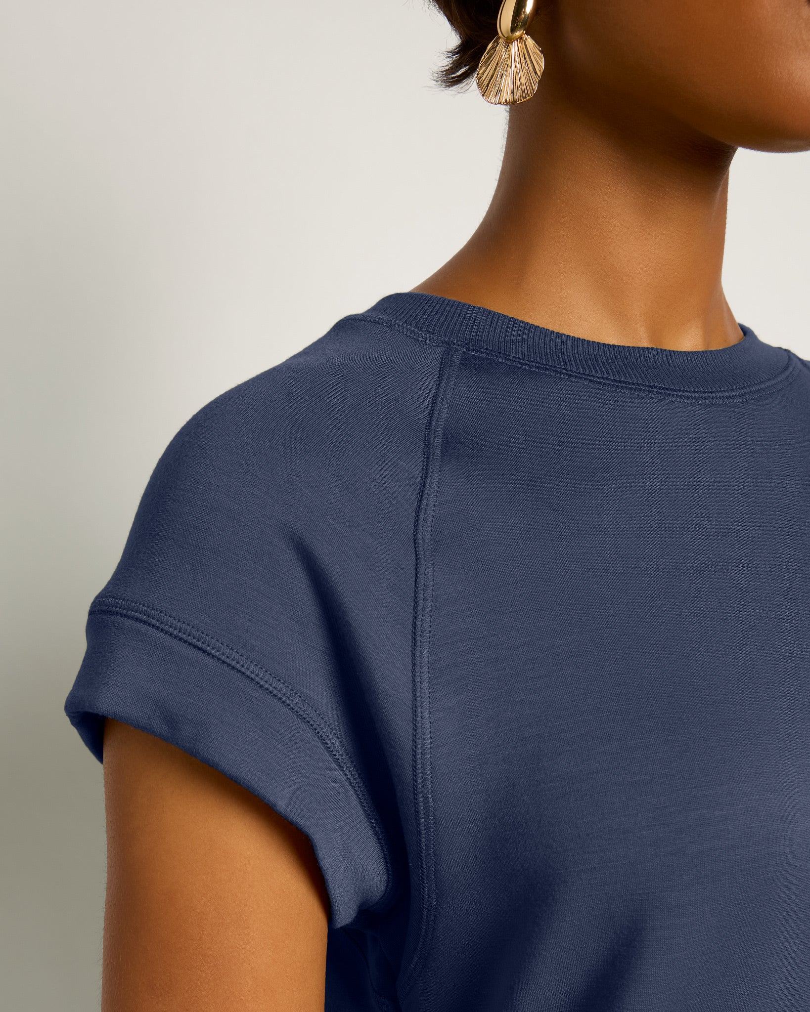 Navy $|& SEAS Fern Tee - SOF Full Front
