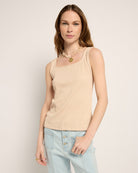 Cream Taupe $|& SEAS Surf Tank - SOF Front