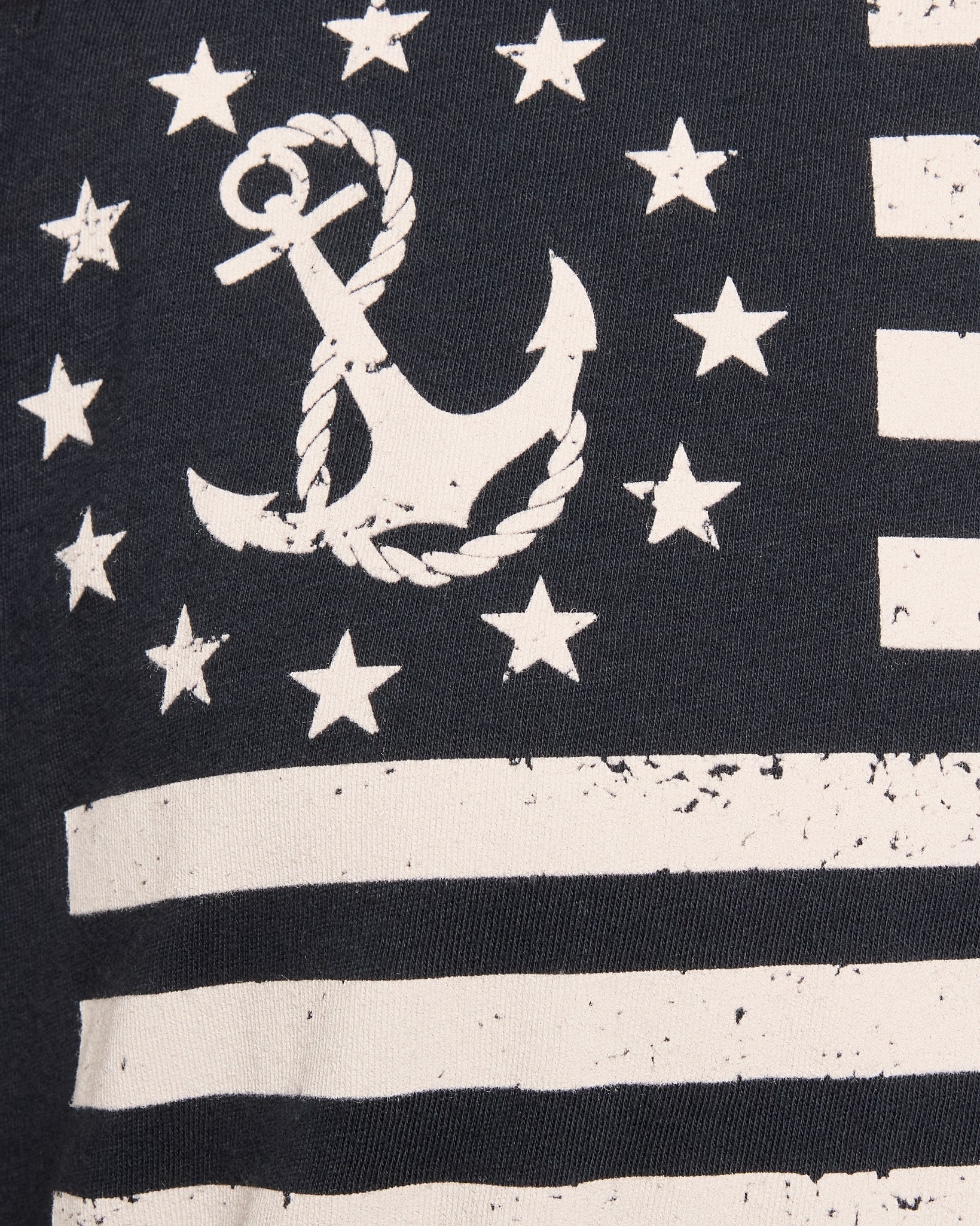 Mariner Midnight $|& SEAS Daisy Muscle Tank "NAUTICAL FLAG" - VOF Front