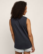 Mariner Midnight $|& SEAS Daisy Muscle Tank "NAUTICAL FLAG" - SOF Back