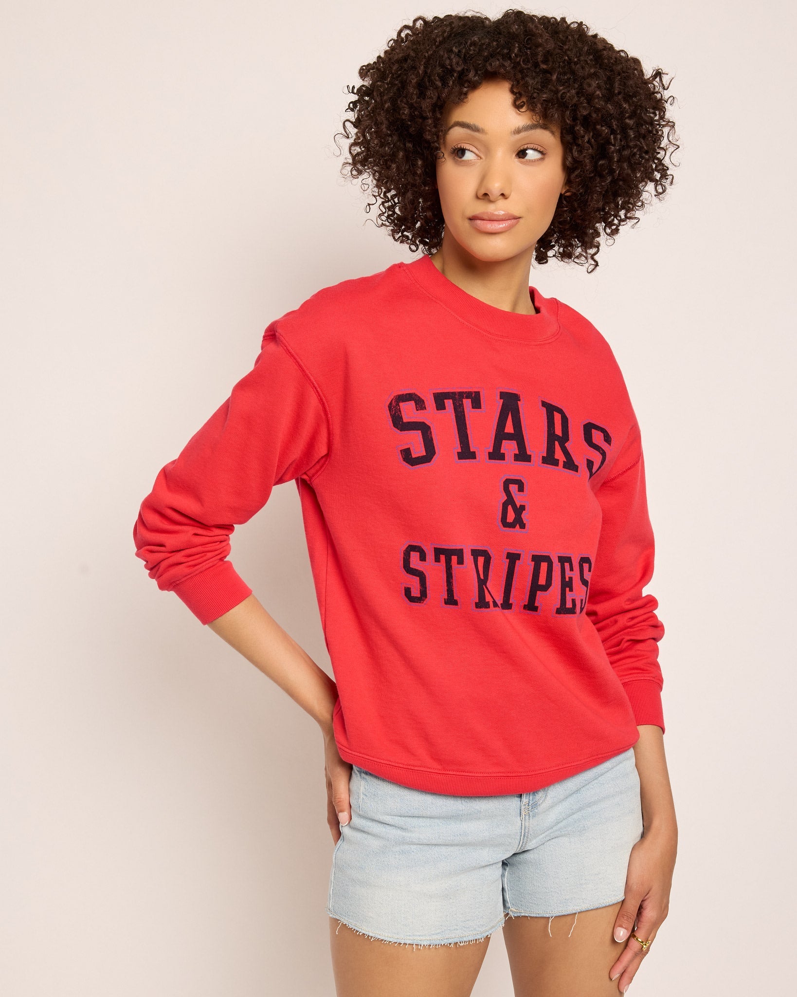Cherry Pie $|& SEAS Blossom Sweatshirt  "STARS & STRIPES" - SOF Front