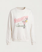 White $|& SEAS Blossom Sweatshirt  "MARGARITAS" - Hanger Detail