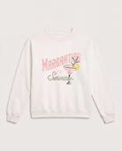White $|& SEAS Blossom Sweatshirt  "MARGARITAS" - Hanger Detail