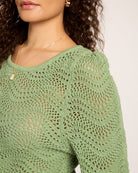 Kalamata $|& SEAS Ocean Waves Scoop Neck Sweater - SOF Full Front