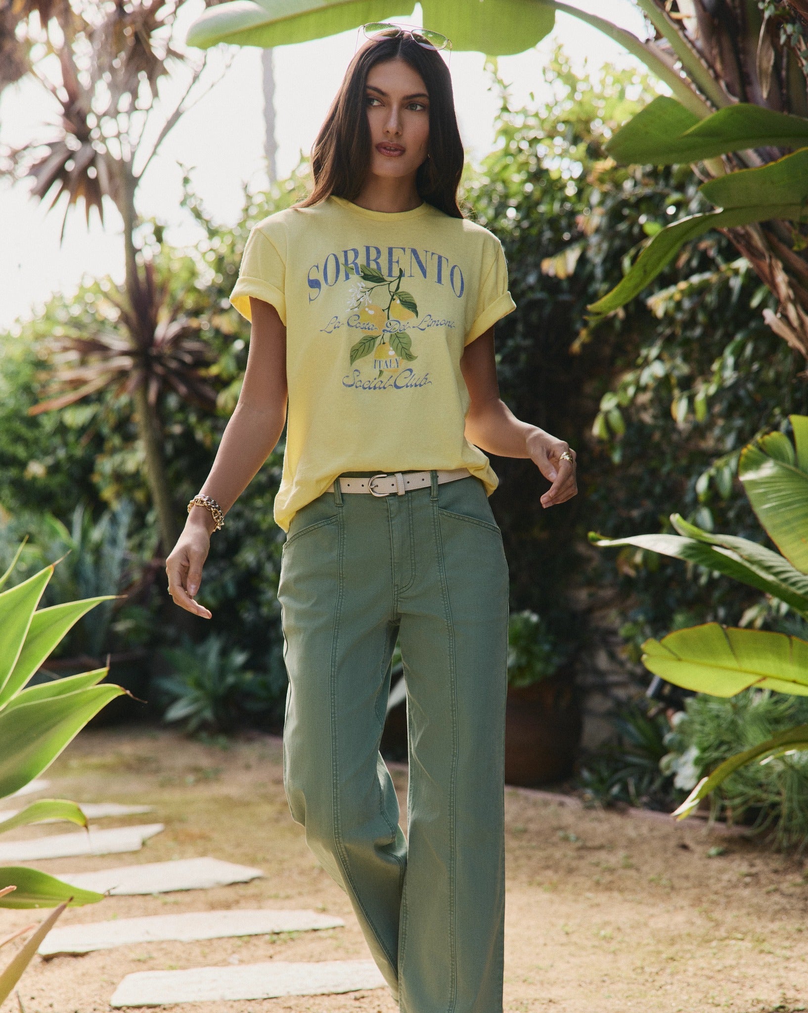 Muse Wide Leg Twill Pants - High-Waisted, Soft TENCEL Blend