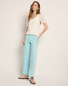 Pool Blue $|& SEAS Muse Wide Leg Pant - UGC On Fig