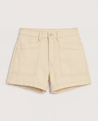 Vintage White $|& SEAS Abby Twill Short - Hanger Back