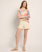 Vintage White $|& SEAS Abby Twill Short - SOF Full Front