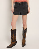 Vintage Black $|& SEAS Oasis Patch Pocket Short - SOF Front