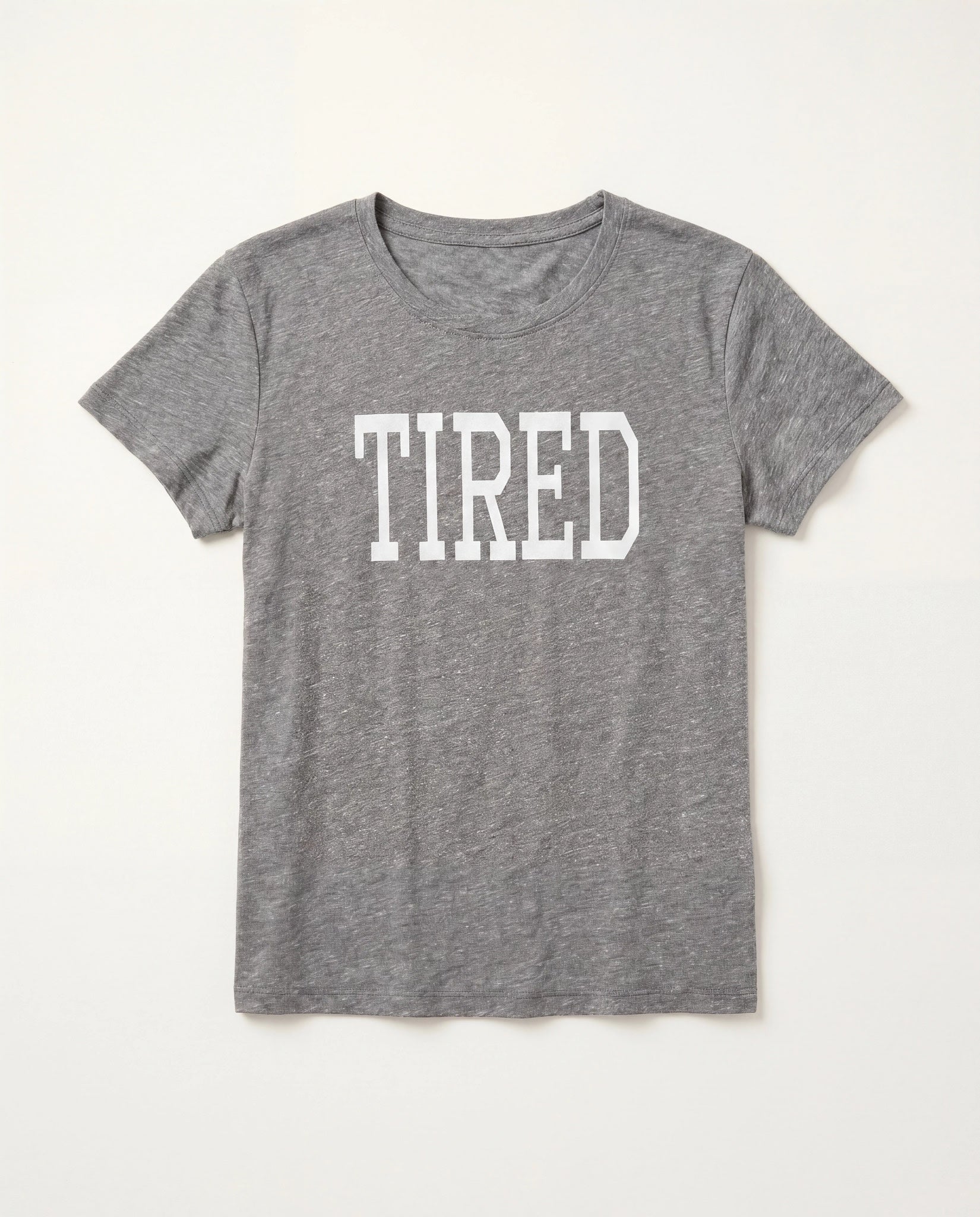 Heather Grey $|& SEAS Tired Graphic Sleep Tee - Hanger Detail