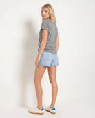 Heather Grey $|& SEAS Tired Graphic Sleep Tee - SOF Detail