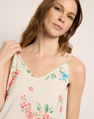 Cream Floral $|& SEAS Flirty Printed Sleep Set - SOF Full Front