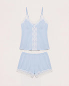 Pool Blue $|& SEAS Jupiter Lace Sleep Set - Hanger Detail