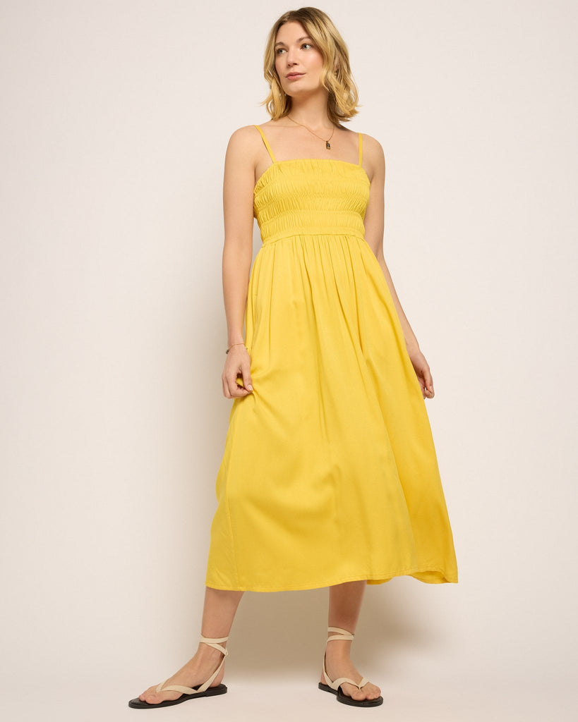 Regal Smocked Dress Pineapple XS