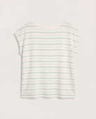 Natural Sea Glass $|& SEAS Brentwood Boat Neck Stripe Top - Hanger Detail
