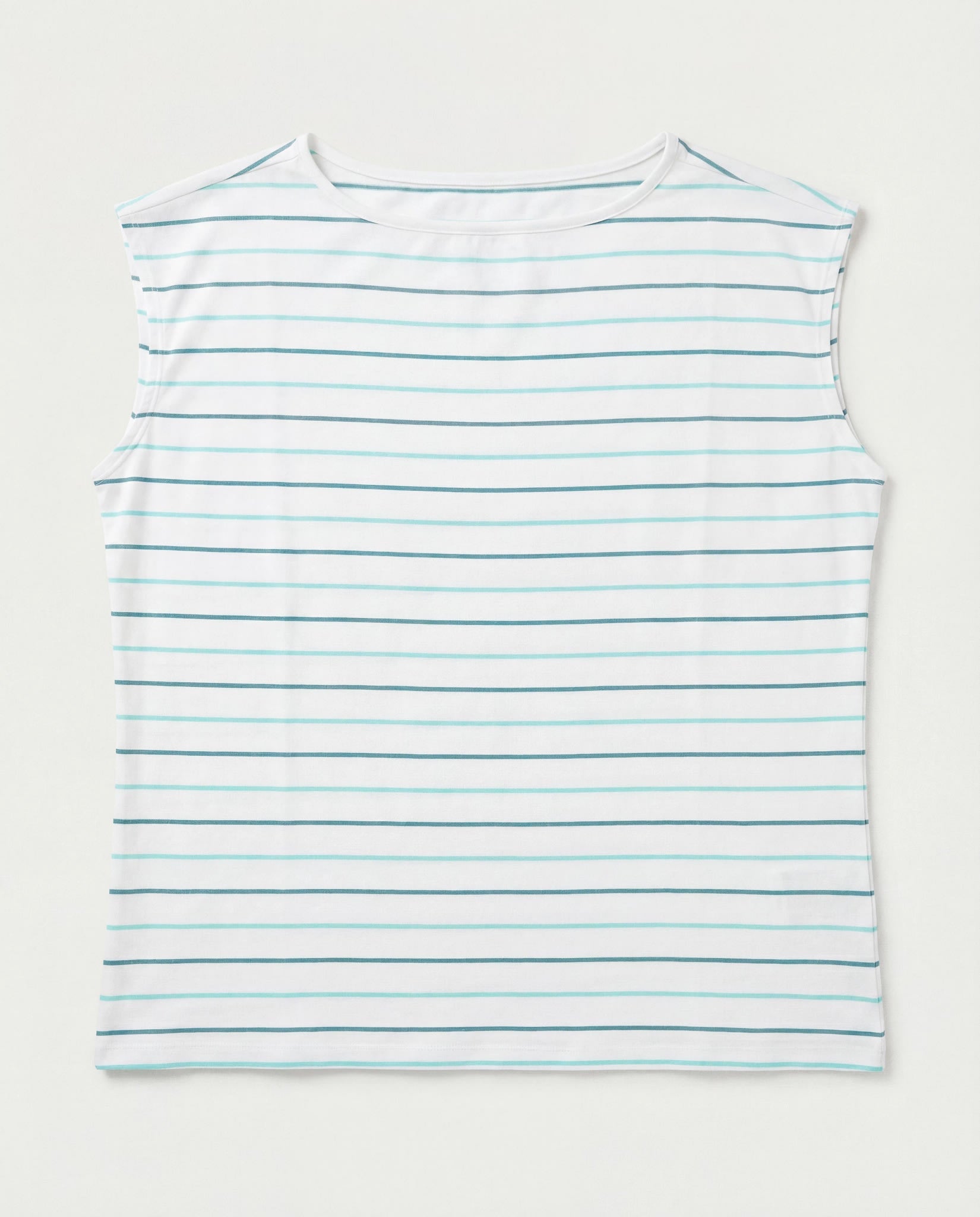 Natural Sea Glass $|& SEAS Brentwood Boat Neck Stripe Top - Hanger Detail