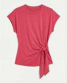Soft Rose $|& SEAS Tidal Tied Waist Tee - Hanger Detail