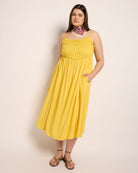 Pineapple $|& SEAS Regal Smocked Dress - SOF Front