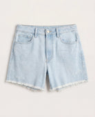 Clear Sky $|& SEAS Maple Distressed Short - Hanger Detail