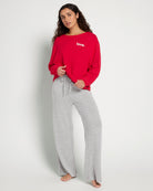 Chili Pepper $|& SEAS Shoreline Hacci "Love" Graphic Pullover - UGC On Fig