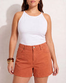 Terracotta $|& SEAS Casey Twill Short - SOF Full Front