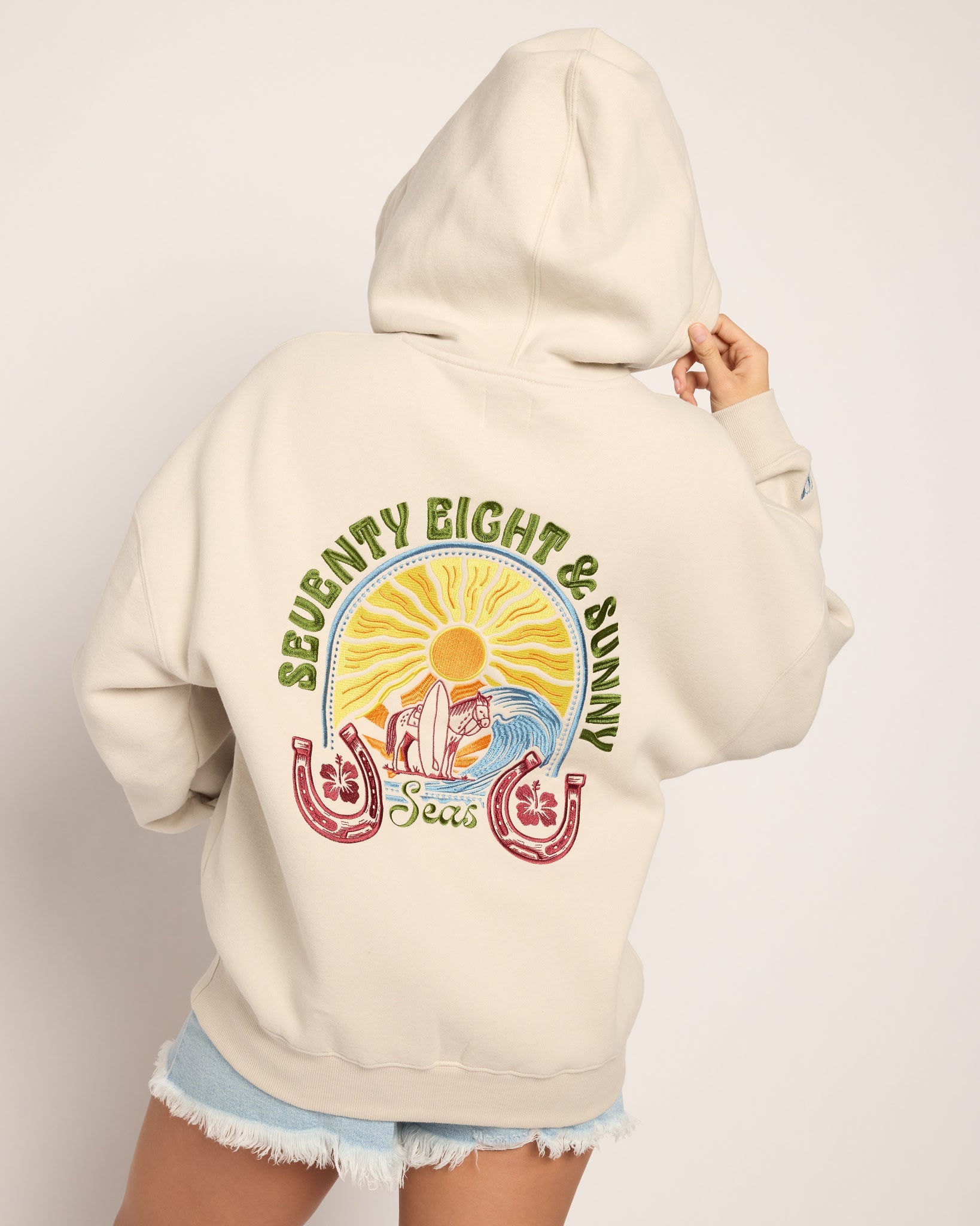 Cream $|& SEAS Ryder "Sun Chaser" Graphic Hoodie - SOF Detail