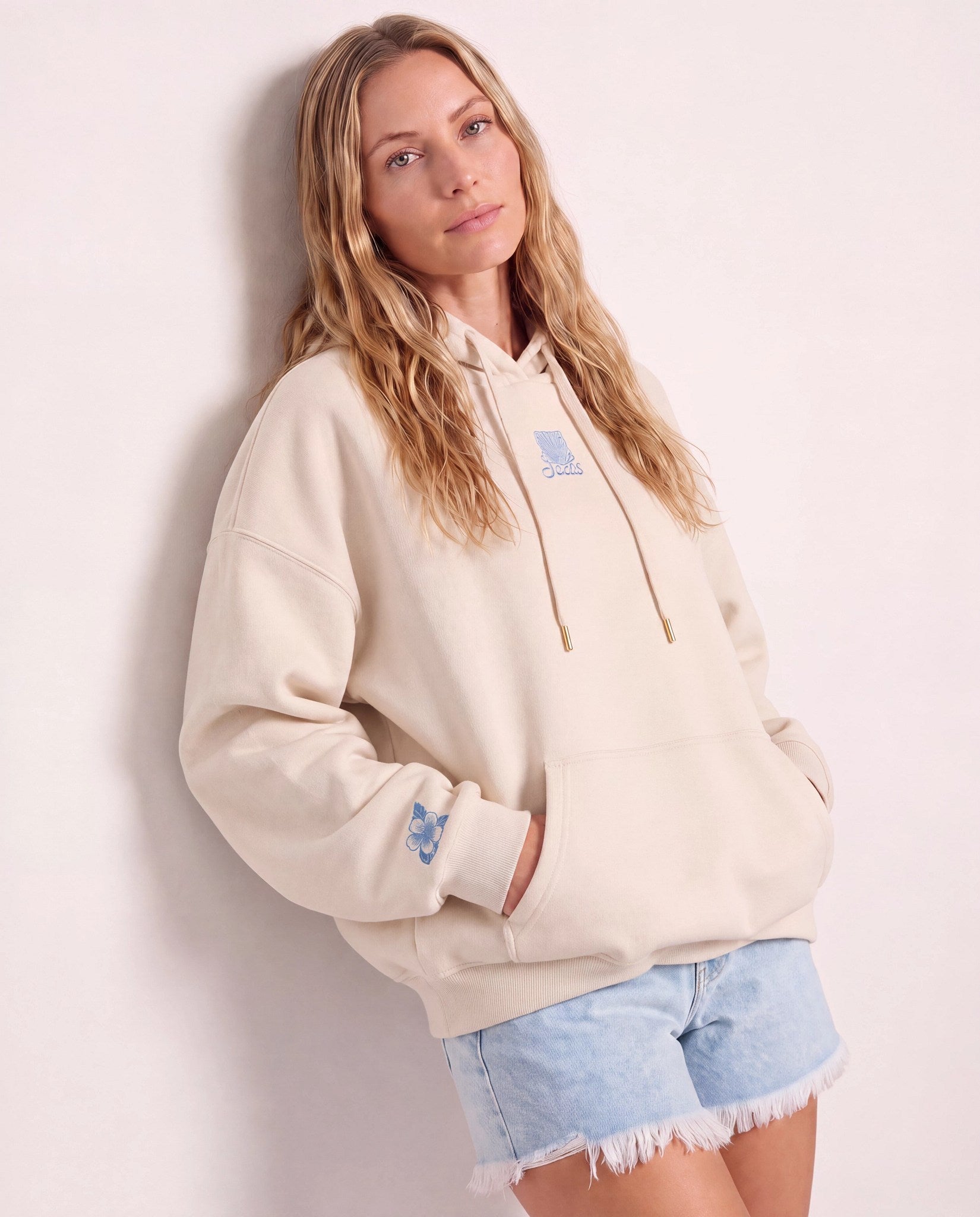 Cream $|& SEAS Ryder "Sun Chaser" Graphic Hoodie - SOF Front