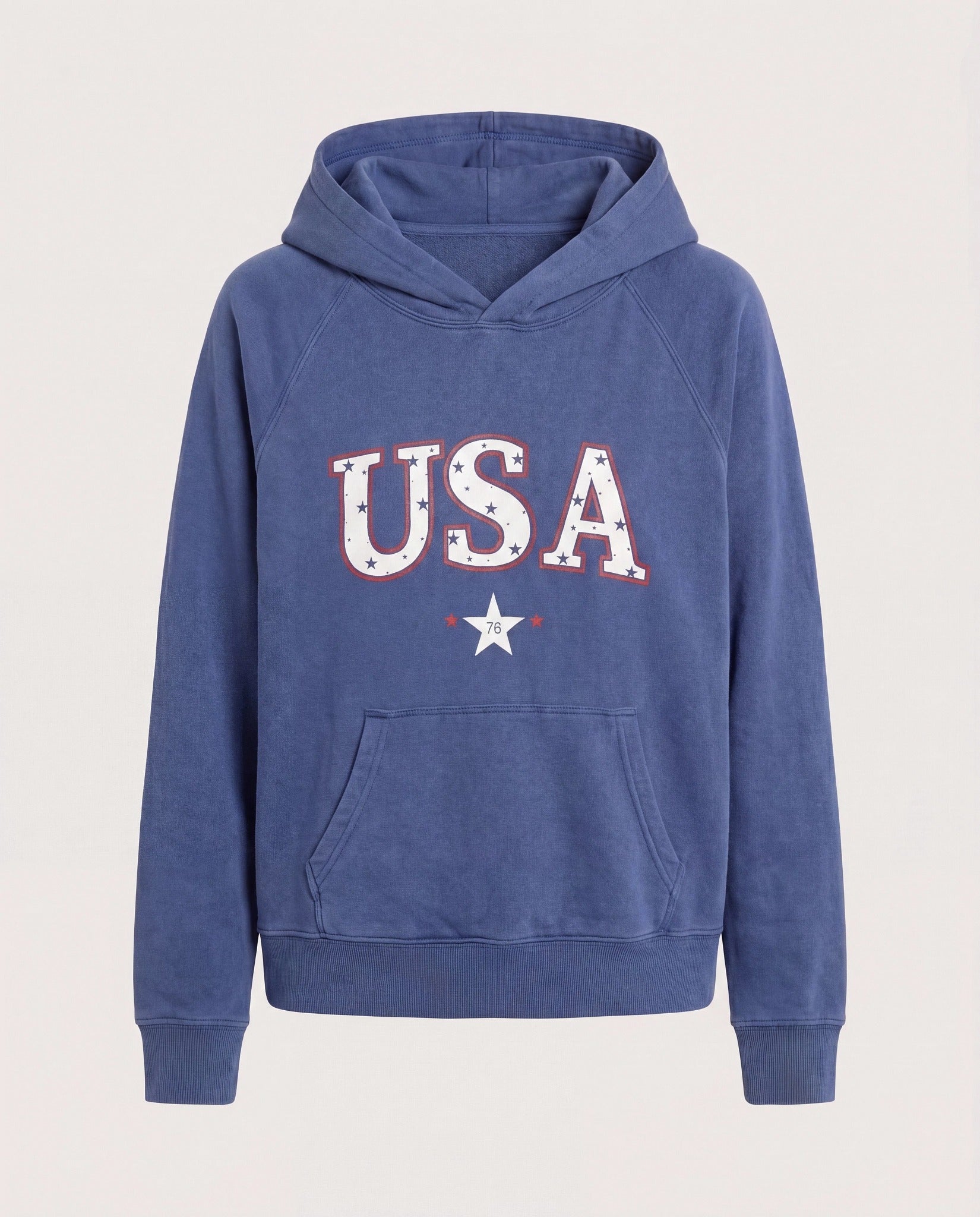 Ink Navy $|& SEAS Graphic Hoodie "USA" - Hanger Detail